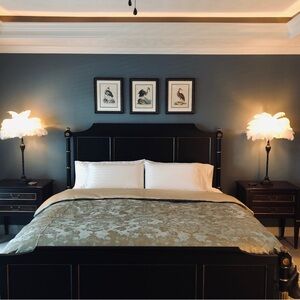 Damask king duvet cover